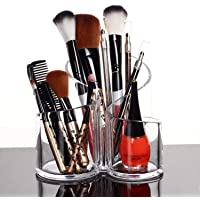 PuTwo Oraganizador Maquillaje Acrílica Grande Capacidad Estuche Caja Maquillaje Redondo